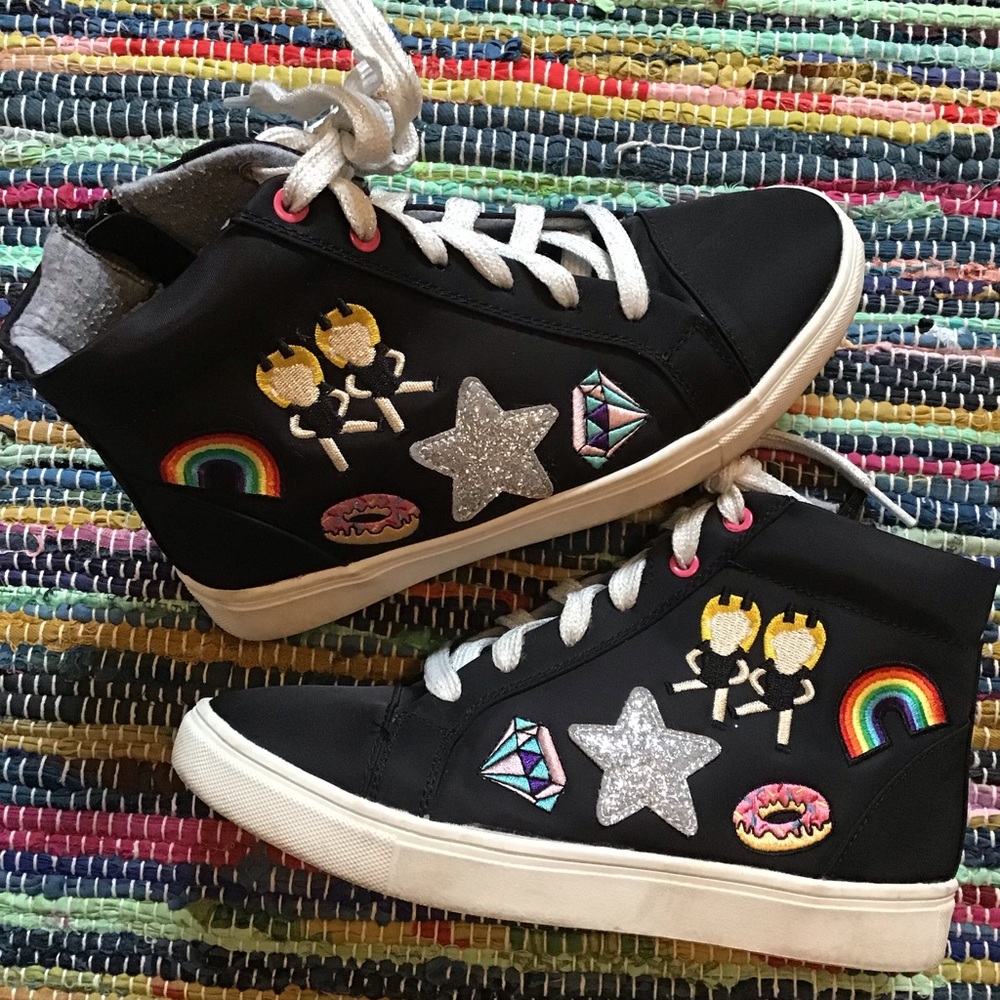 STEVIE’S emoji high top sneakers kids 3 (D4)